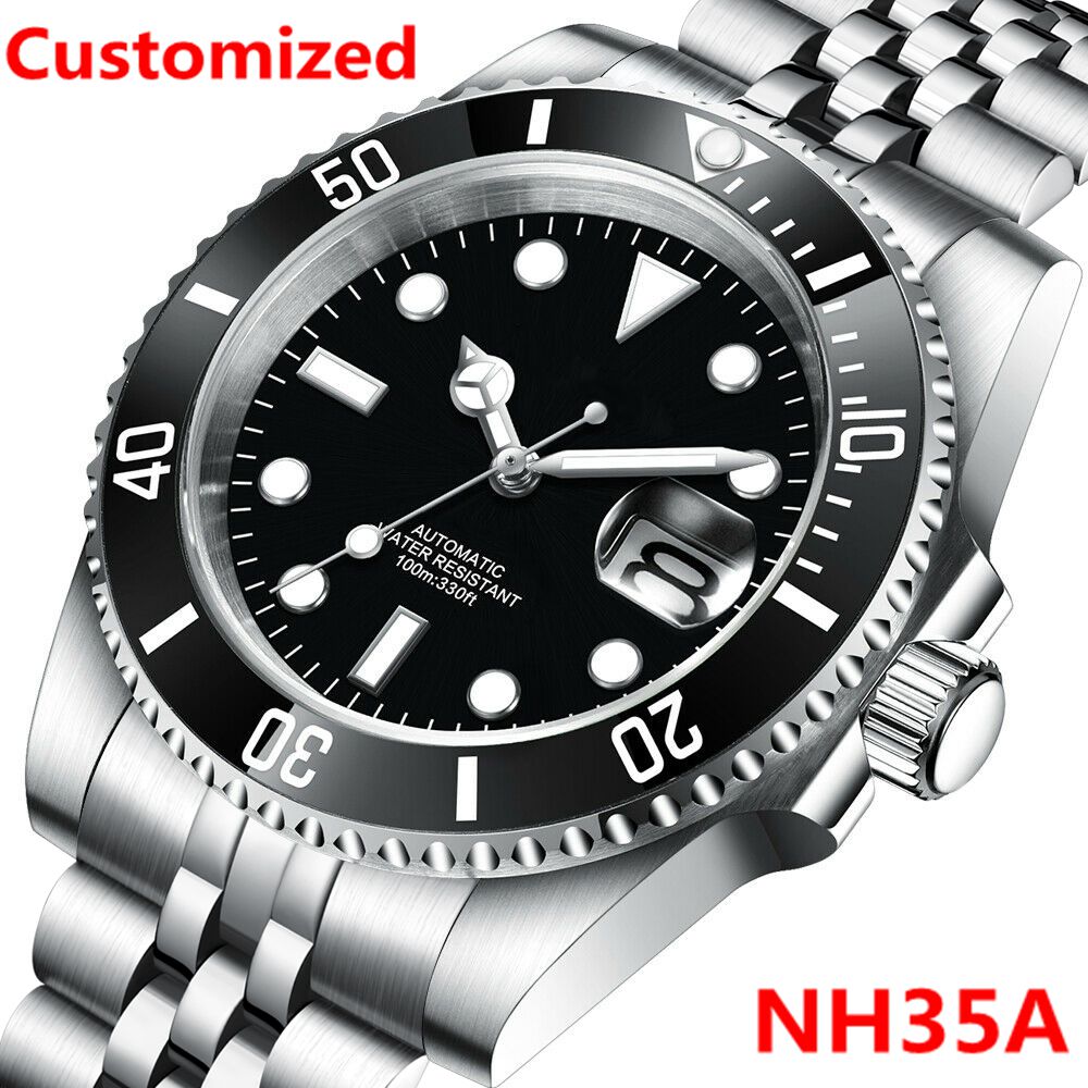 Waterproof Diving Watch - DIY Logo 40MM Taucheruhr NH35 Automatische