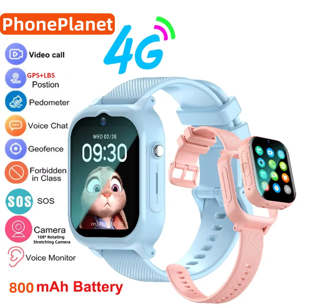 Smartwatch Watches For Kids With Gps - 4G Kinder-Smartwatch mit GPS SOS Videoanruf