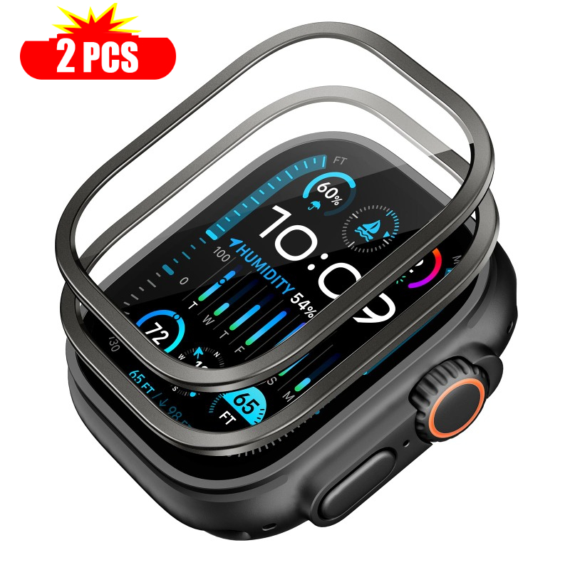 Smartwatch Watches For Men - 2 Stück gehärtetes Glas für Apple