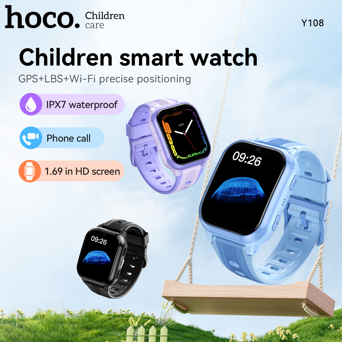 Smartwatch Watches For Boys - HOCO Y108 1,69 Zoll HD LCD