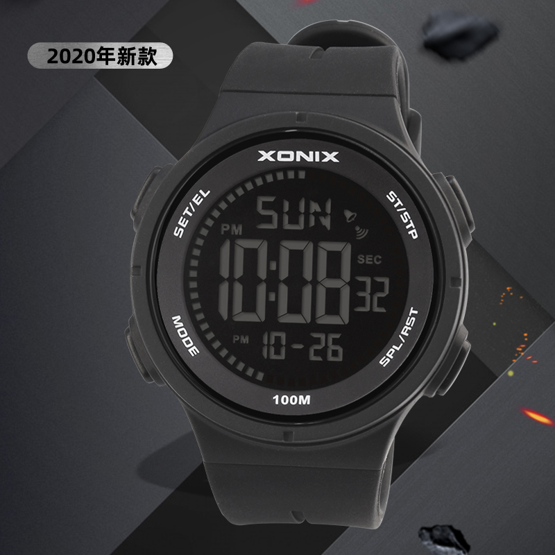 Silicone Sport Band - XONIX 2025 Neue Sportuhren Countdown-Alarm Chrono
