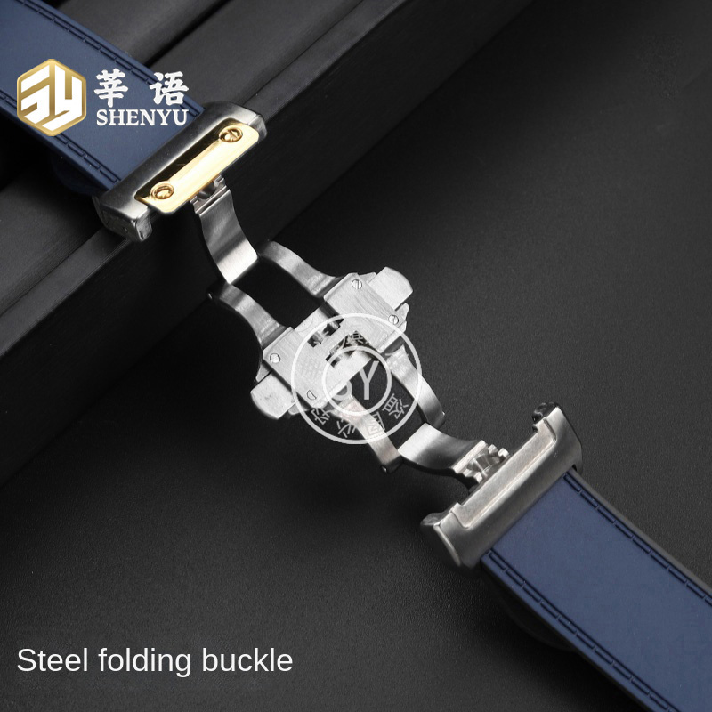 Shenyu Gummi armband für Carti – Cartier Watch Santos Bewertung und Preis