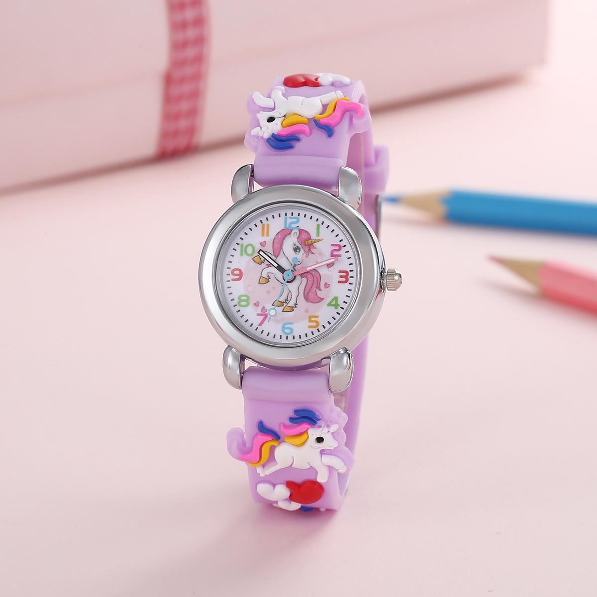 Mode bunte Cartoon Einhorn Kin – Silicone Sport Band Bewertung und Preis