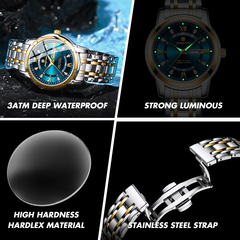 PAAZOMU Armbanduhr für Herren  – Smartwatch Luxury Watches Bewertung und Preis