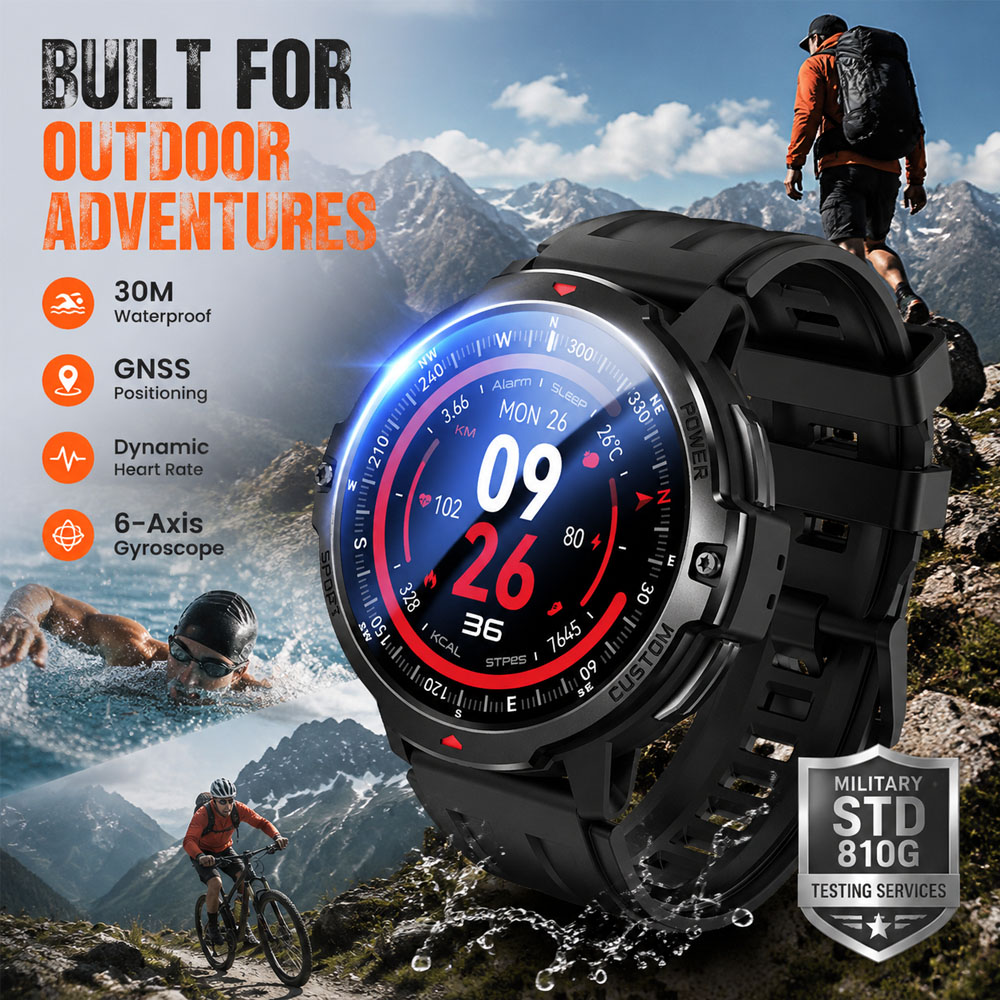 NEUE 6-Achsen-Gyroskop-Militär – Smartwatch Timex Watches For Men Bewertung und Preis